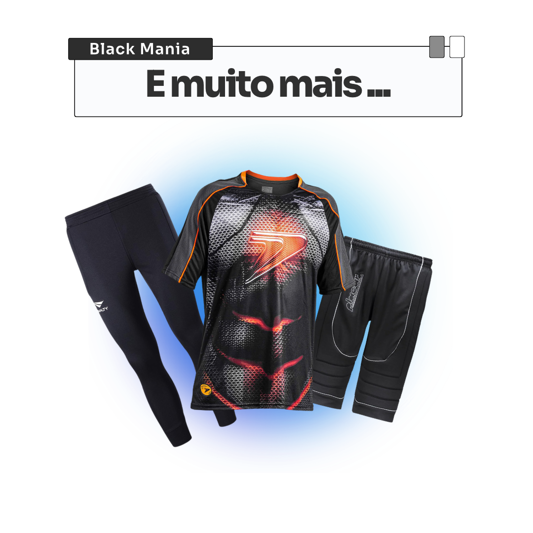 Mais produtos: camiseta, calça e shorts de goleiro